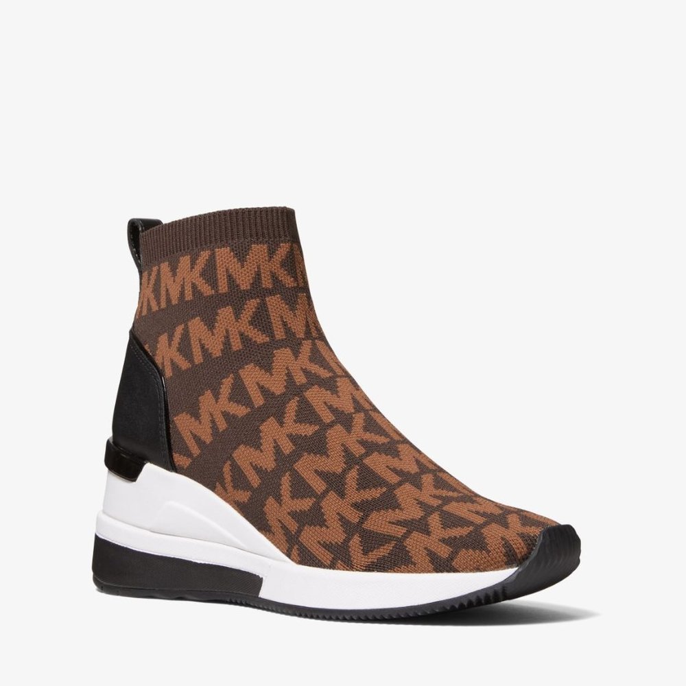 MICHAEL Michael Kors Skyler Logo Stretch Knit Sock Sneaker